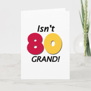 グランド80誕生日 カード