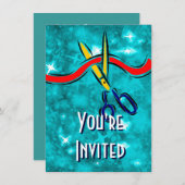 グランド·オープニング·ランチ·ブルー·パーティー 招待状 (正面/裏面)