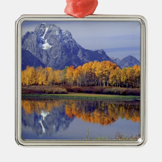グランド·テトン国立公園、アメリカ、ワイオミング山 メタルオーナメント (正面)