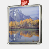 グランド·テトン国立公園、アメリカ、ワイオミング山 メタルオーナメント (左)