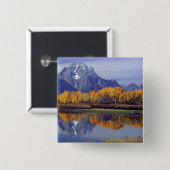 グランド·テトン国立公園、アメリカ、ワイオミング山 缶バッジ (正面&裏面)