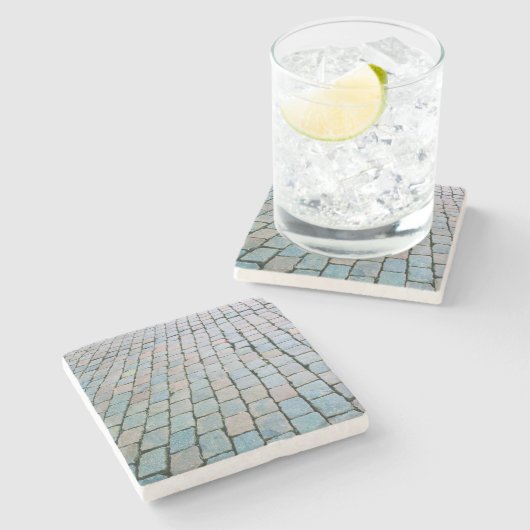 グランド・プレイスのレンガ広場 - ブリュッセル, ベルギー ストーンコースター (横)