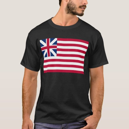 グランド・ユニオン、第1アメリカ植民地の無袖S国旗 Tシャツ (正面)