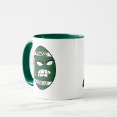 グランドMAのためのダークグリーンサッカーマグ マグカップ (正面左)