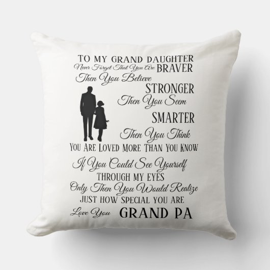 グランドPAの私の孫へ クッション (正面)