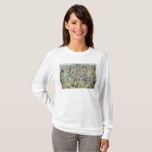 「グランドTravauxの間のパリの地図 Tシャツ (正面フル)