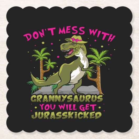 グランニサウルス紙コースターで混乱しない ペーパーコースター (正面)