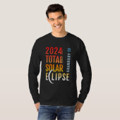 グランバリー テキサス TX 皆既日食 2024 5 Tシャツ (正面フル)