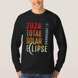 グランバリー テキサス TX 皆既日食 2024 5 Tシャツ