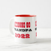 グランパに昇格 – カスタマイズ可能な年 ツートーンマグカップ (正面左)