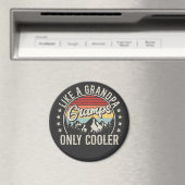 グランパのみのクールレトロ円 マグネット (インサイチュ (食洗機))