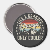 グランパのみのクールレトロ円 マグネット (正面/裏面)