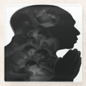 グランパの信仰の旅ガラスコースター ガラスコースター (正面)