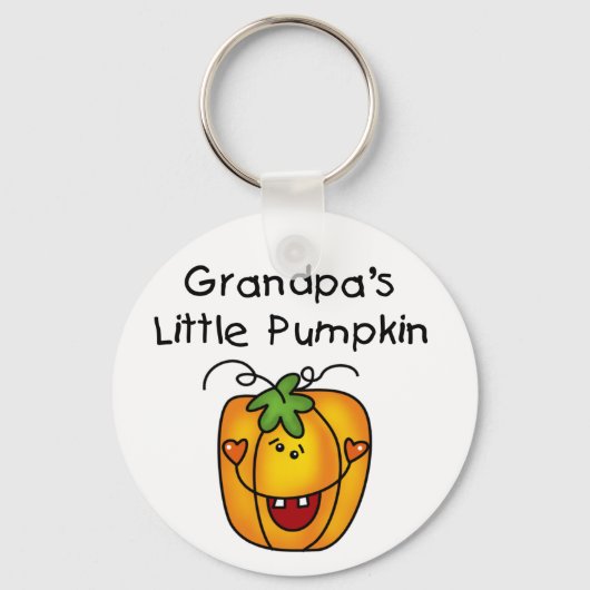 グランパの小さなかぼちゃのTシャツとギフト キーホルダー (正面)
