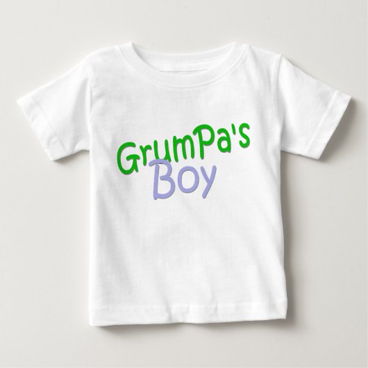 グランパの男の子のシャツ ベビーTシャツ (正面)