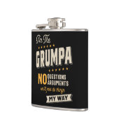 グランパウェイおもしろいおじいちゃんの父の日 フラスク (左)