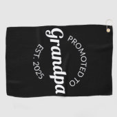 グランパエストに昇進。2025 I ゴルフタオル (横)