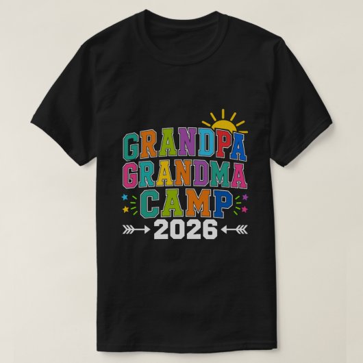 グランパグランマキャンプ2026 Tシャツ (デザイン正面)