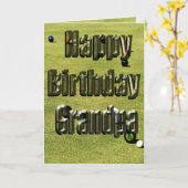 グランパスローンボウル誕生日カード カード (黄色い花)