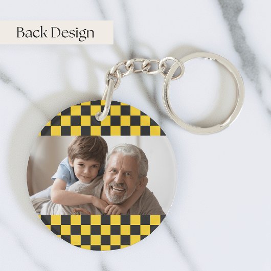 グランパズタクシー |祖父おもしろいニックネーム写真 キーホルダー