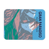 グランパラディソナショナルパークイタリアヴィンテージ マグネット (横)