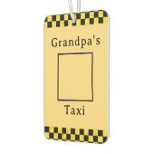 グランパーソナライズされたパのタクシー写真グリッターエアーファン カーエアーフレッシュナー (左)