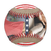 グランパ写真記念野球ギフト 野球ボール (正面)