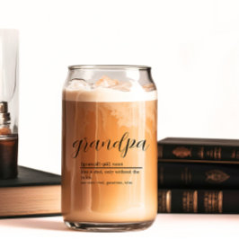 グランパ定義ビール缶ガラス ガラス缶