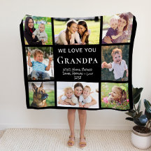 グランパ愛Youフォトコラージュブラック