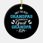 グランパ最高のスだけグラントに昇進素晴らしする セラミックオーナメント (正面)