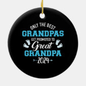 グランパ最高のスだけグラントに昇進素晴らしする セラミックオーナメント (裏面)