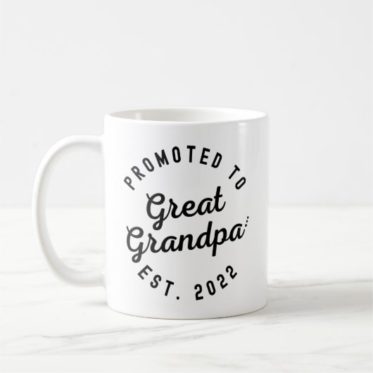 グランパ素晴らしエストに昇格。2022素晴らしおじいちゃん コーヒーマグカップ (左)