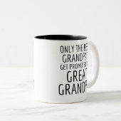 グランパ素晴らしスだけ最高のの昇進を得る ツートーンマグカップ (正面右)