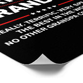 グランパ – ドおもしろいナルドトランプスタイル ポスター (角)