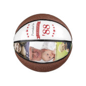 グランパ・バスケットボールに昇格 | 写真カスタムギフト ミニバスケットボール (正面)