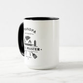 グランパ | 伝説のグリルマスター 黒と白 マグカップ (正面左)