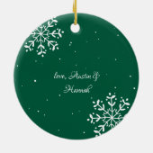 グランパ | 感傷的な写真記念クリスマス セラミックオーナメント (裏面)