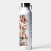 グランパ |祖父シンプル4写真カスタム年 ウォーターボトル (正面)