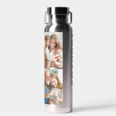 グランパ |祖父シンプル4写真カスタム年 ウォーターボトル (正面)