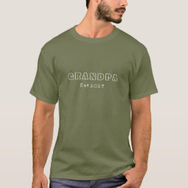 グランパ Est. 207 Tシャツ | おじいちゃんになる人へのギフト