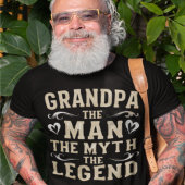 グランパ | The Man The Myth The Legend Father's Day Tシャツ