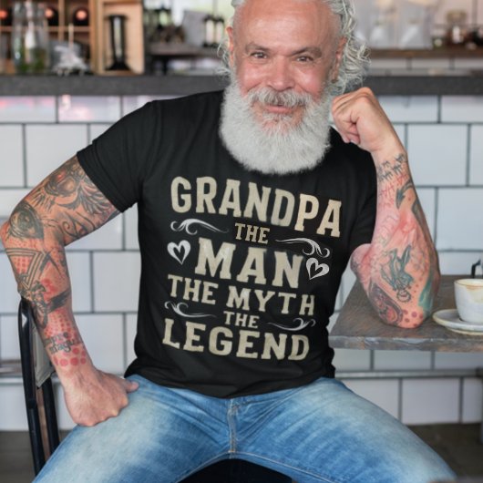 グランパ | The Man The Myth The Legend Father's Day Tシャツ