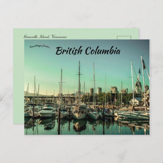 グランビルアイランドバンクーバーブリティッシュコロンビアカナダ ポストカード (正面/裏面)