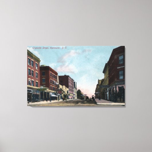 グランビル通りビュー キャンバスプリント (正面)