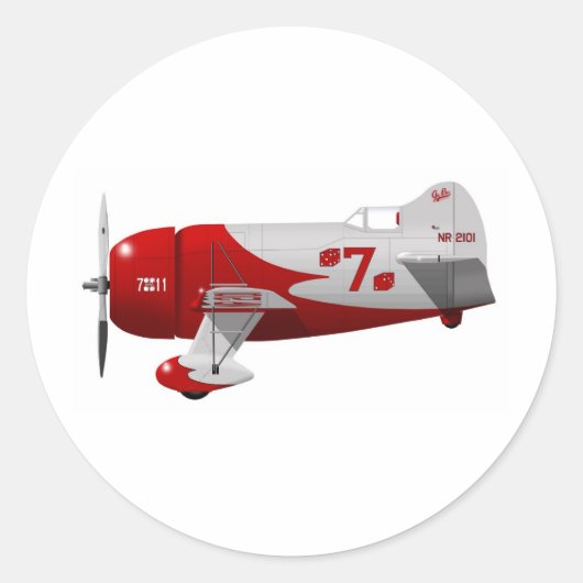グランビル・ブラザーズ航空機「Gee Bee R-1」 ラウンドシール (正面)