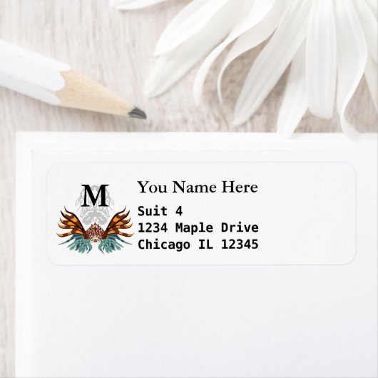 グランピカラフルー·ライオンフィッシュ漫画 ラベル (インサイチュ)