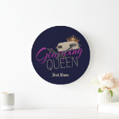 グランピンクイーンキャンピングウィズヴィンテージ隊 ラージ壁時計 (ホーム)