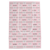 グランピンク ティファニー テーマ ブージュー ハッピー バースデー ミディアムペーパーバッグ (裏面)