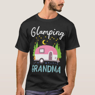 グランピングおばあちゃんRVキャンピングカーキャンプ女子 Tシャツ