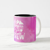 グランピングキャンピングキャンペータイプアートツートーンコーヒー  ツートーンマグカップ (正面右)